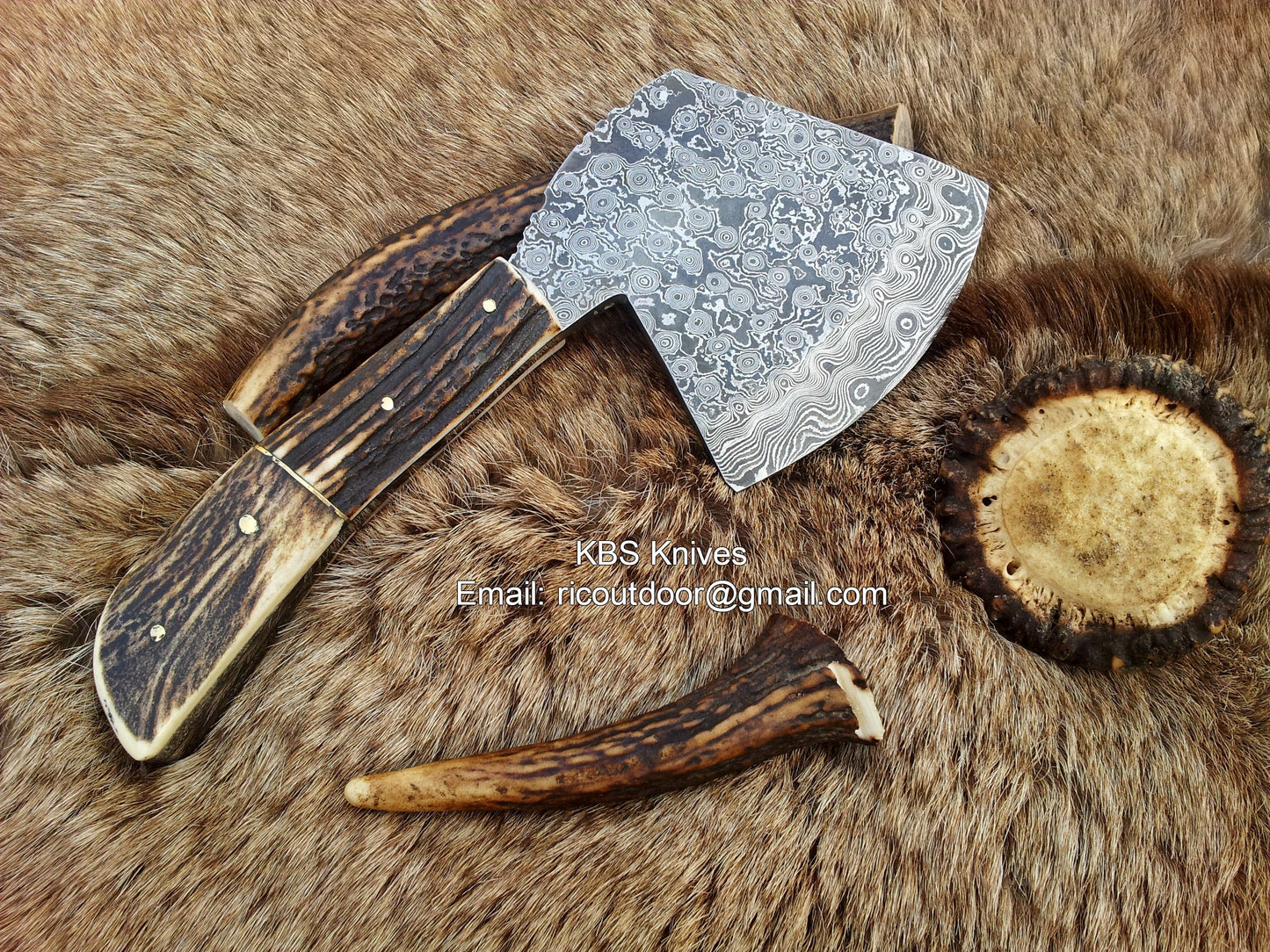 Damascus Hand Made Mini Axe