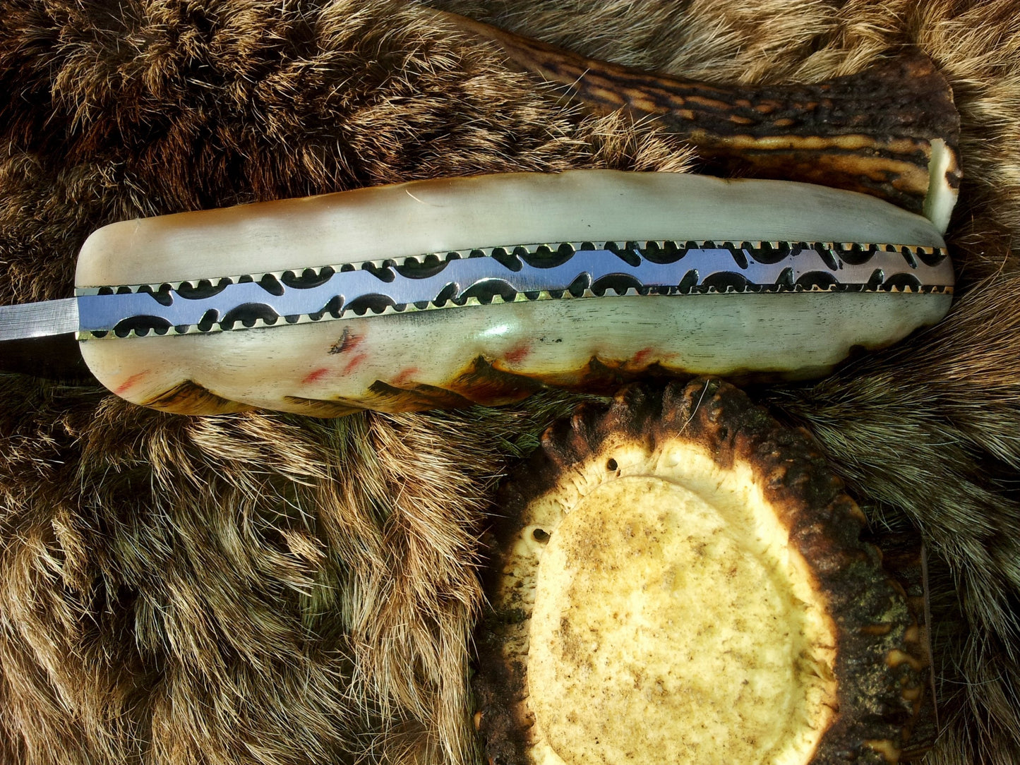 Handmade Damascus Steel Seax Knife – Viking Full Tang Fixed