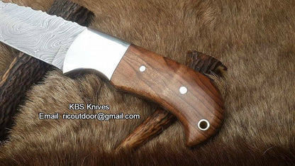 Ridgeback Hunter Custom Handmade Damascus Knife KBS Knives Store