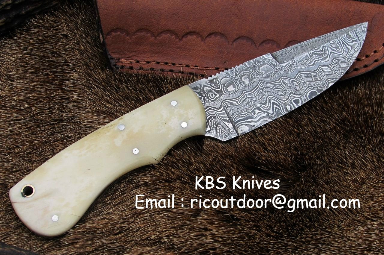 Custom Handmade Fixed Blade Skinning Knife – 8 Inches