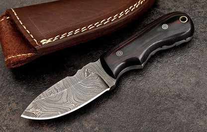 Custom Handmade Damascus Steel Skinning/Camping/Hunting Knife