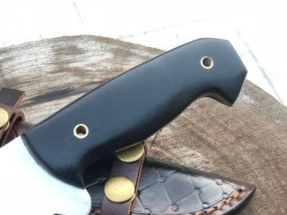 Full Tang Custom Handmade D2 Steel Hunting Camping Knife