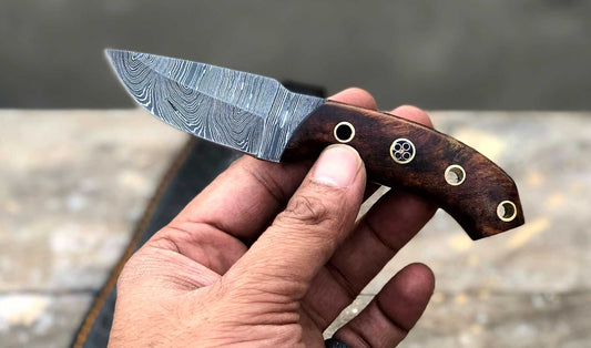 Damascus handmade skinner knife