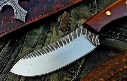 Custom Handmade File Tool Steel Hunting Skinning Knife