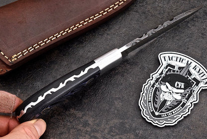 Custom Handmade Damascus Steel Skinning/Camping/Hunting Knife