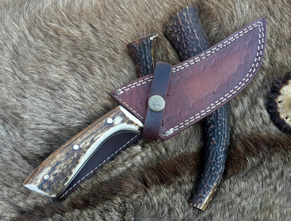 Damascus Narrow Blade Knife