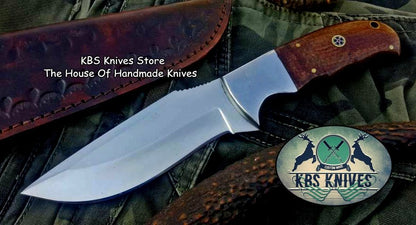 Custom Handmade D2 Tool Steel  Hunting Skinning Camping Knife