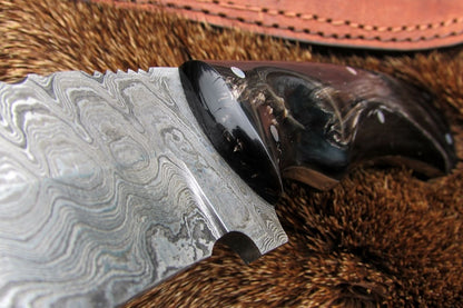 Hand Made Damascus Skinning Knife