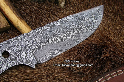 Damascus Blank Blade