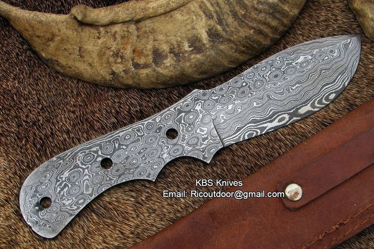 Damascus Blank Blade