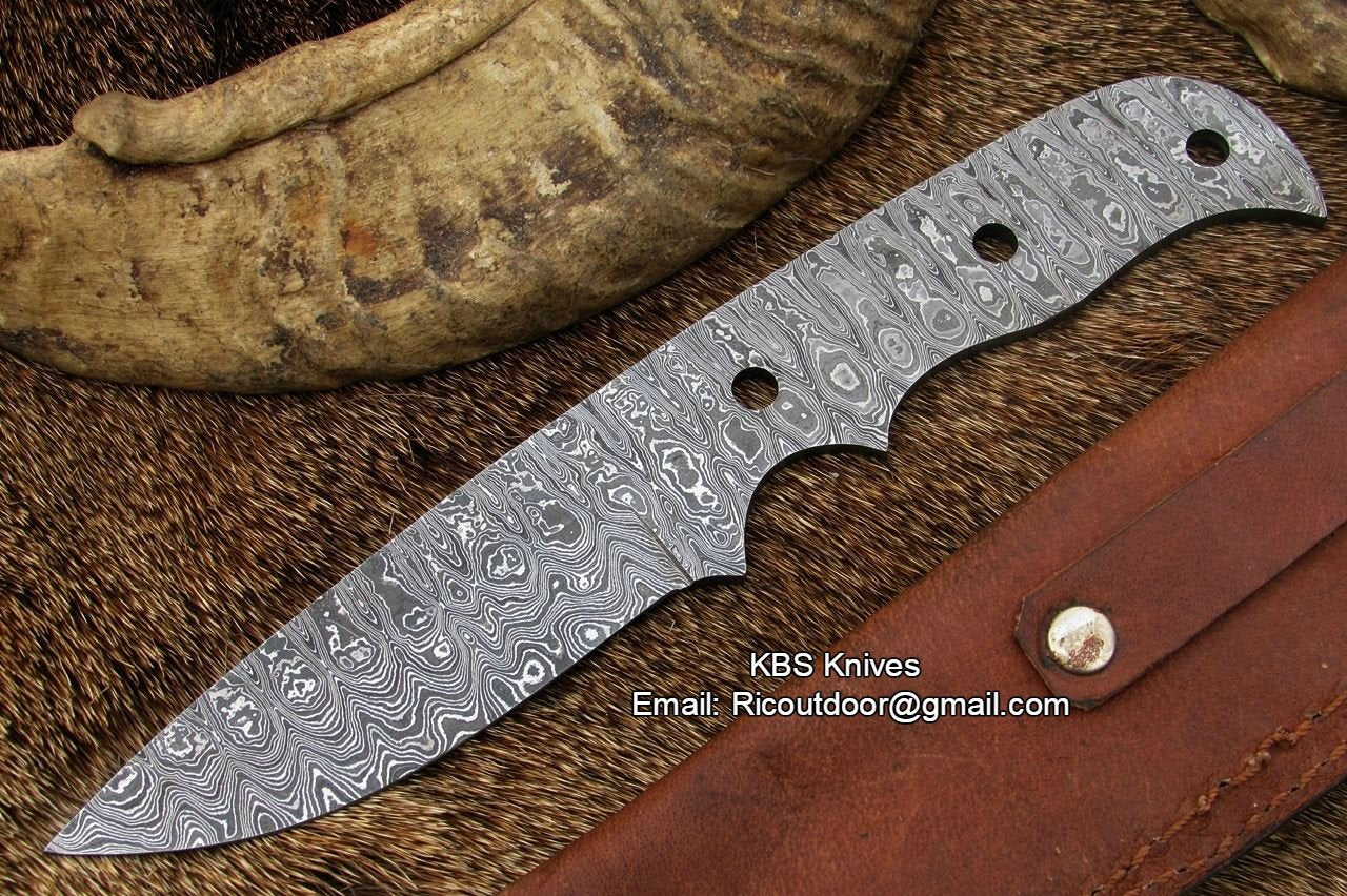 Damascus Blank Blade