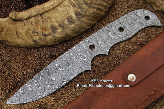 Damascus Blank Blade