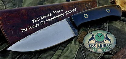 Custom Handmade 1095 High Carbon Steel Hunting Skinning Camping Knife