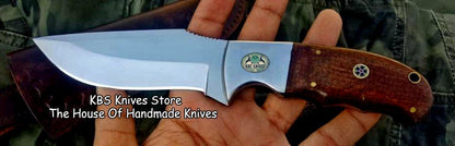 Custom Handmade D2 Tool Steel  Hunting Skinning Camping Knife