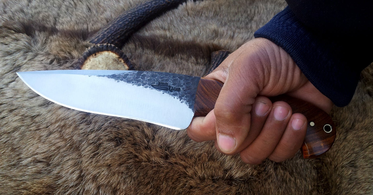 KBS Knives: Custom Handmade Hand-Forged Hunting Knife | 1095 Tool Steel | 10 Inches