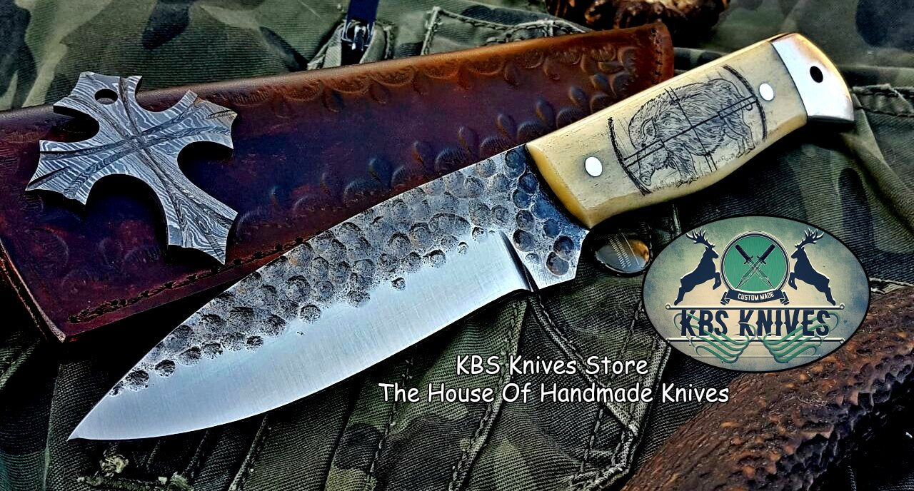 Custom Handmade Hand Forged 1095 High Carbon Steel Hunting Camping Knife