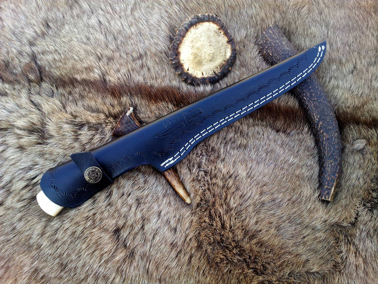 Handmade D2 Steel Fish Cleaning Knife – 12 Inch Fillet & Boning Blade