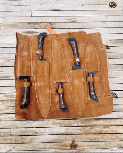 Custom Handmade D2 Forged Steel Kitchen Knives Set