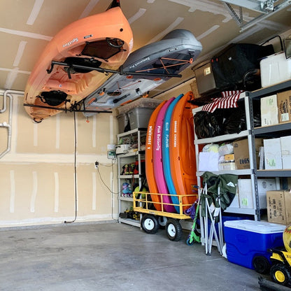 Hi-Port 2 | Adjustable Ceiling Storage Rack | Double | Holds 150 lbs