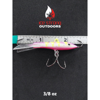 Ice Strong Outdoors - Glow Custom Bay Jiggers -  3/8 oz and 1/2 oz
