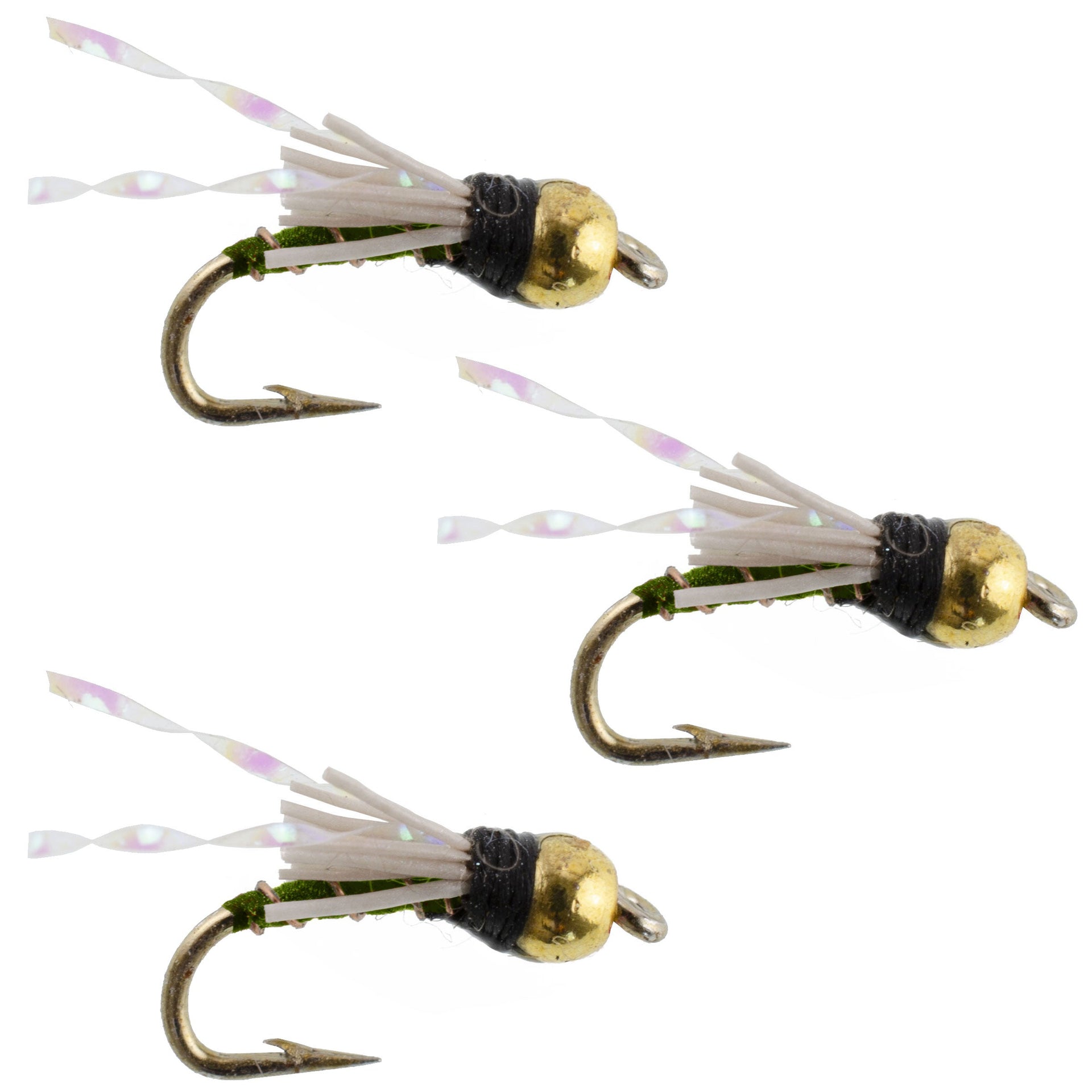 fish and hook dip 3 Pack Beadhead Olive 3 Dollar Dip Serendipity Nymph