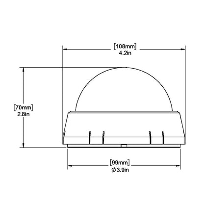 Ritchie XP-98W X-Port Tactician Compass - Surface Mount - White
