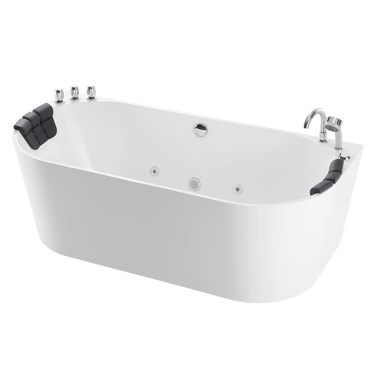 Empava 71 in. Whirlpool Acrylic Alcove Bathtub - EMPV-71AIS08