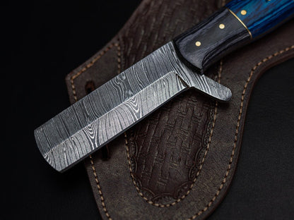 Damascus Bull Cutter Knife – Handcrafted 256-Layer Blade