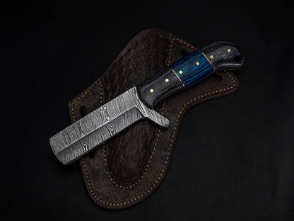 Damascus Bull Cutter Knife – Handcrafted 256-Layer Blade
