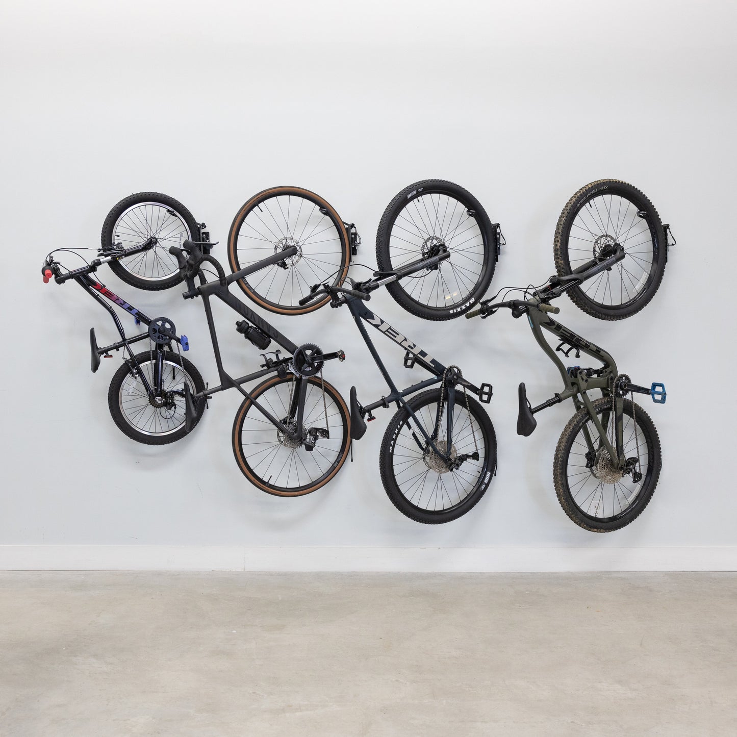 Swivel Mount Bike Storage Rack | 2 Bike Garage Wall Hooks