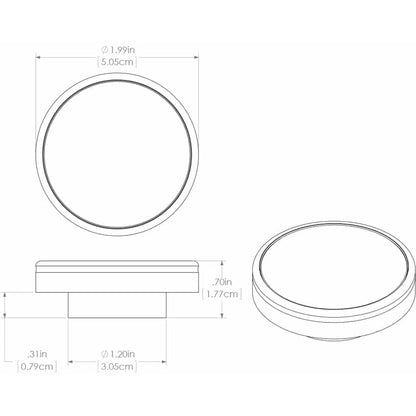 Lumitec Halo - Flush Mount Down Light - White Finish - 3-Color Red/Blue Non-Dimming w/White Dimming