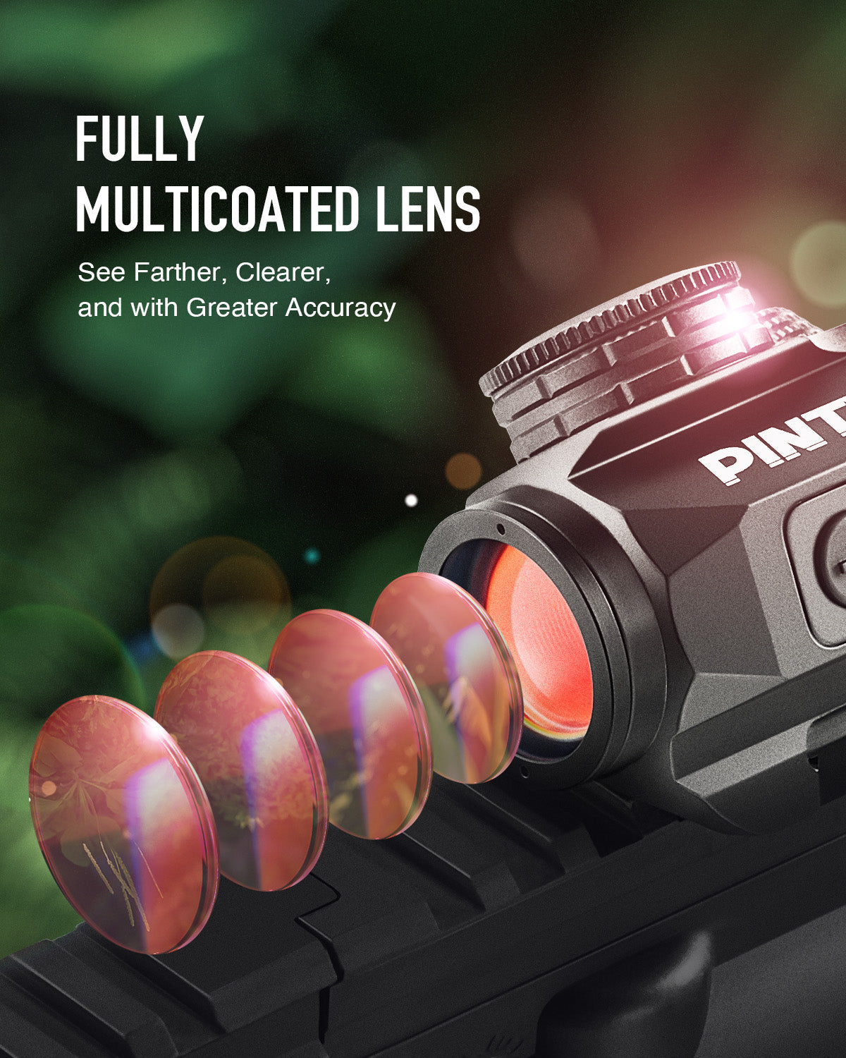 Pinty Nova Smiley Face 2MOA Red Dot Sight