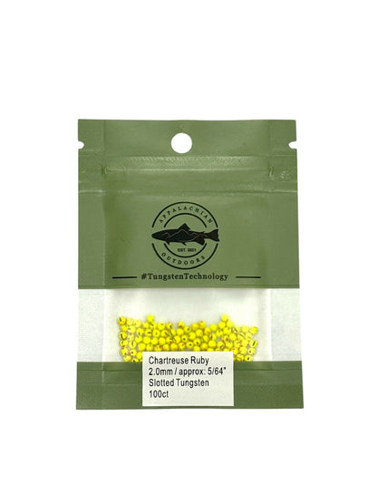 Appalachian Outdoors Slotted Tungsten Beads 100 Pack