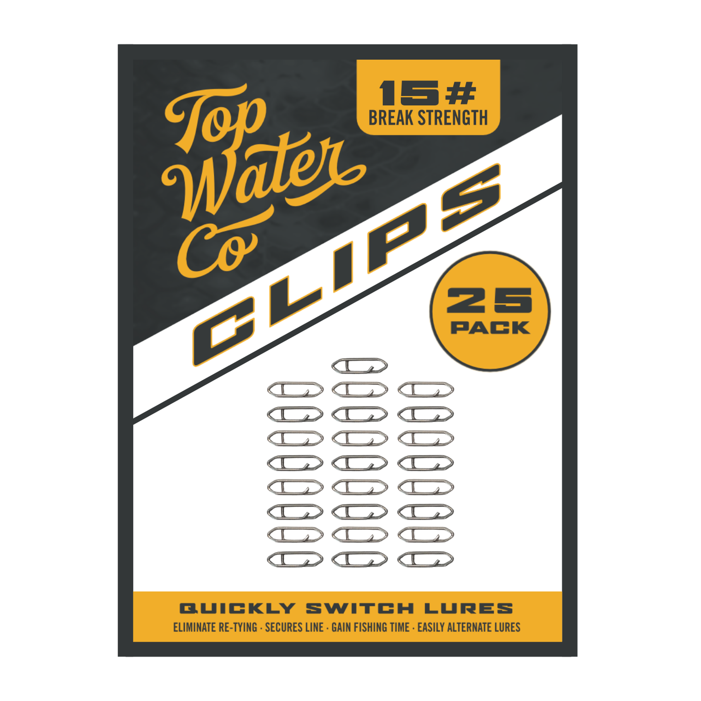 Topwater Co Speed Clips (15-45-70-120lbs)