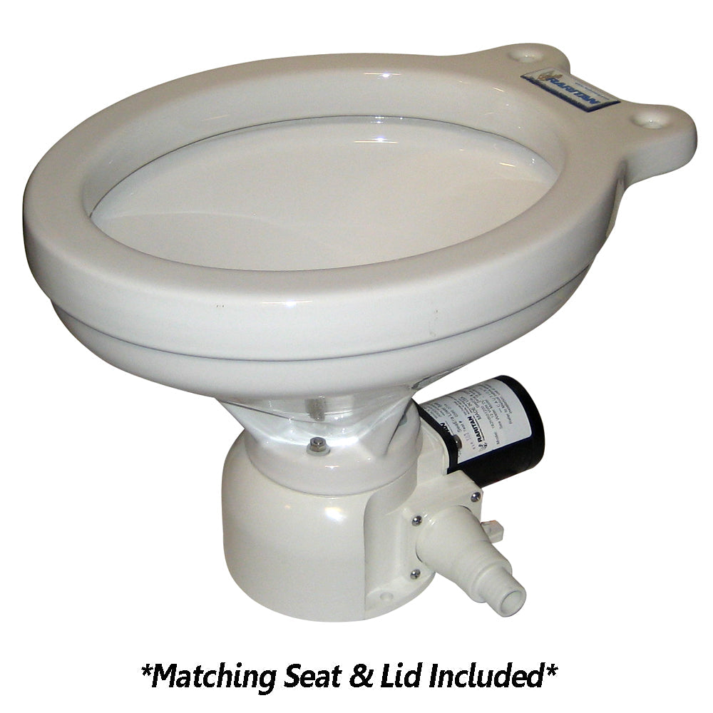 Raritan Sea Era QC Toilet - Household Style - Remote Intake Pump - Straight  90 Discharge - Smart Toilet Control - 12v