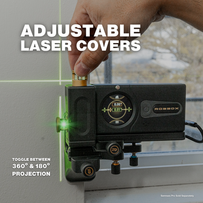 Robbox 360º Adjustable Cross Line Laser Level Kit Compatible w/ Sennses Pro