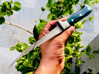 Filleting Knife – 7" Damascus Steel Blade
