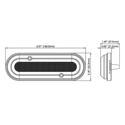OceanLED M6 Gen2 Mast Light - Surface Mount - Warm White