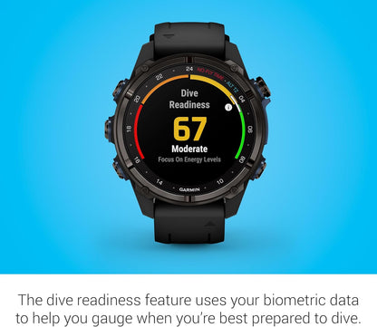 Garmin Descent Mk3i, 43mm, Carbon Gray DLC Ti/Black