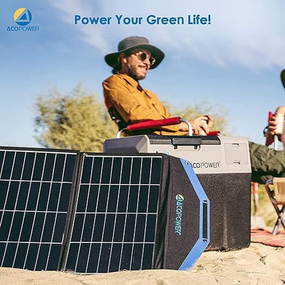 Acopower Battery Fridge
50/52 Quarts Bundel with Panel