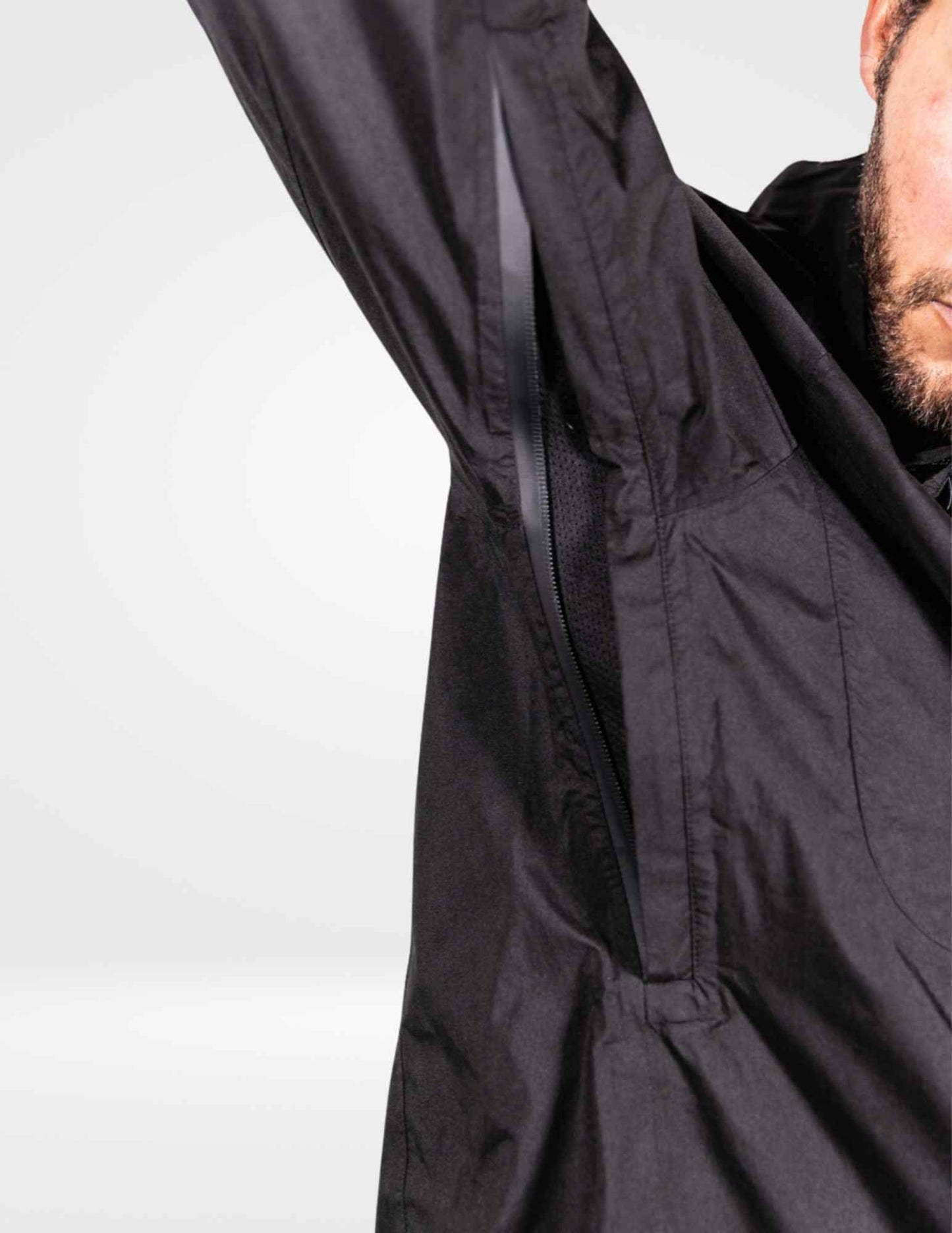 Waterproof Rain Jacket With A Waterproof Pocket