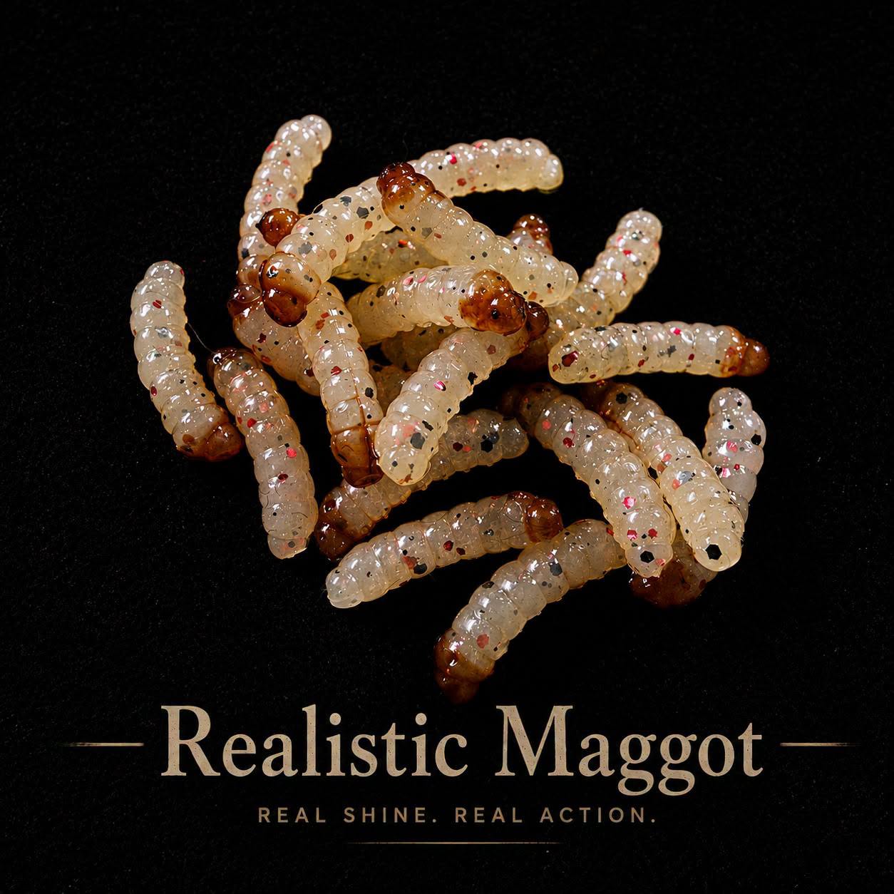 0.5" Realistic Maggot "The Apple Maggot" (20 Per Pack)