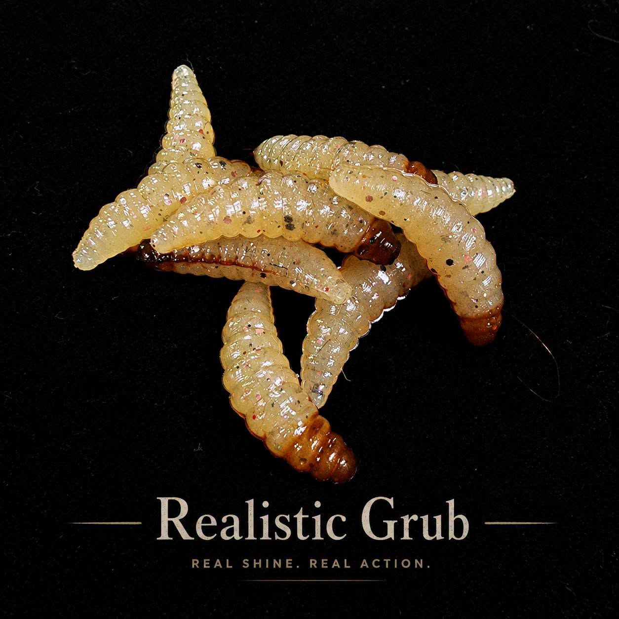 1" Realistic Waxworm "The Tater Bug" 8 Per Pack