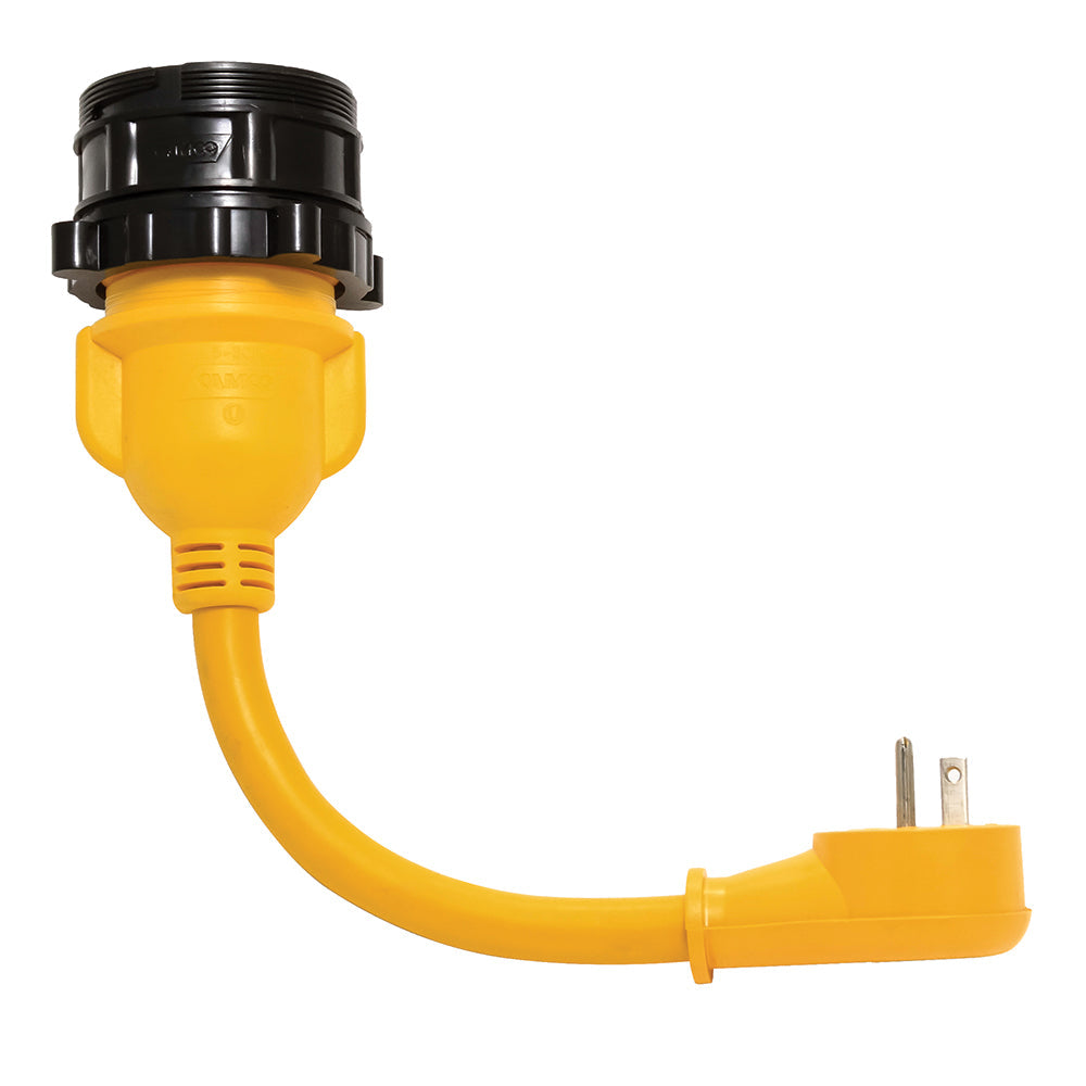 Camco 15AM/30AF Power Grip Dogbone - Marine 12" 90M/F-Locking