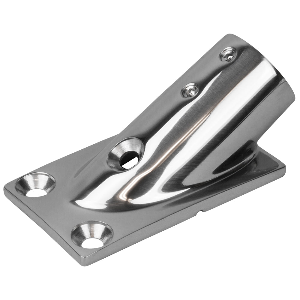 Sea-Dog Rail Base Fitting Rectangular Base 30 316 Stainless Steel 1-7/8" x 3-3/16" - 1" OD