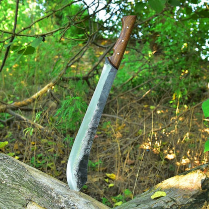 Trailblazer Camping Survival Knife – 19" Custom Handmade High Carbon Steel Blade with Rosewood Full Tang Handle