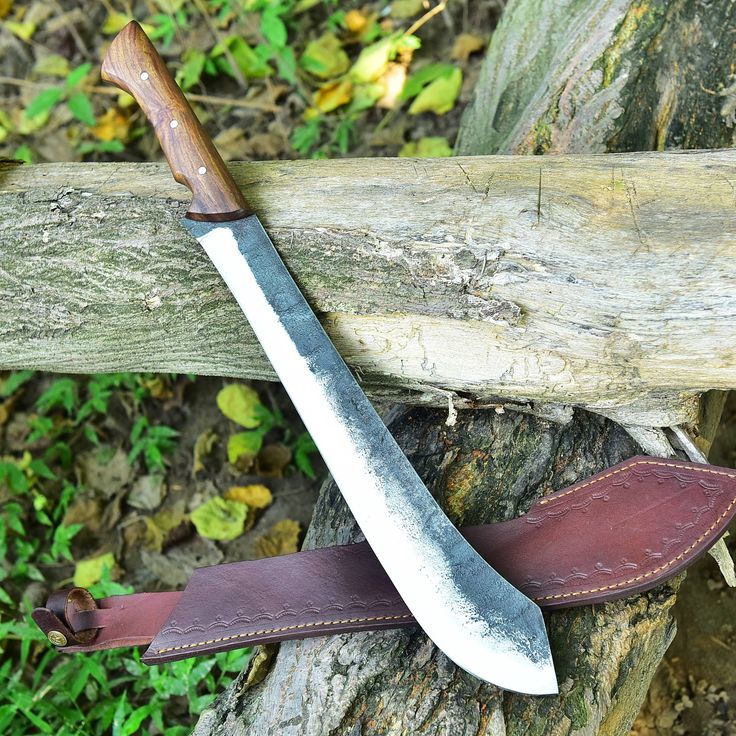 Trailblazer Camping Survival Knife – 19" Custom Handmade High Carbon Steel Blade with Rosewood Full Tang Handle