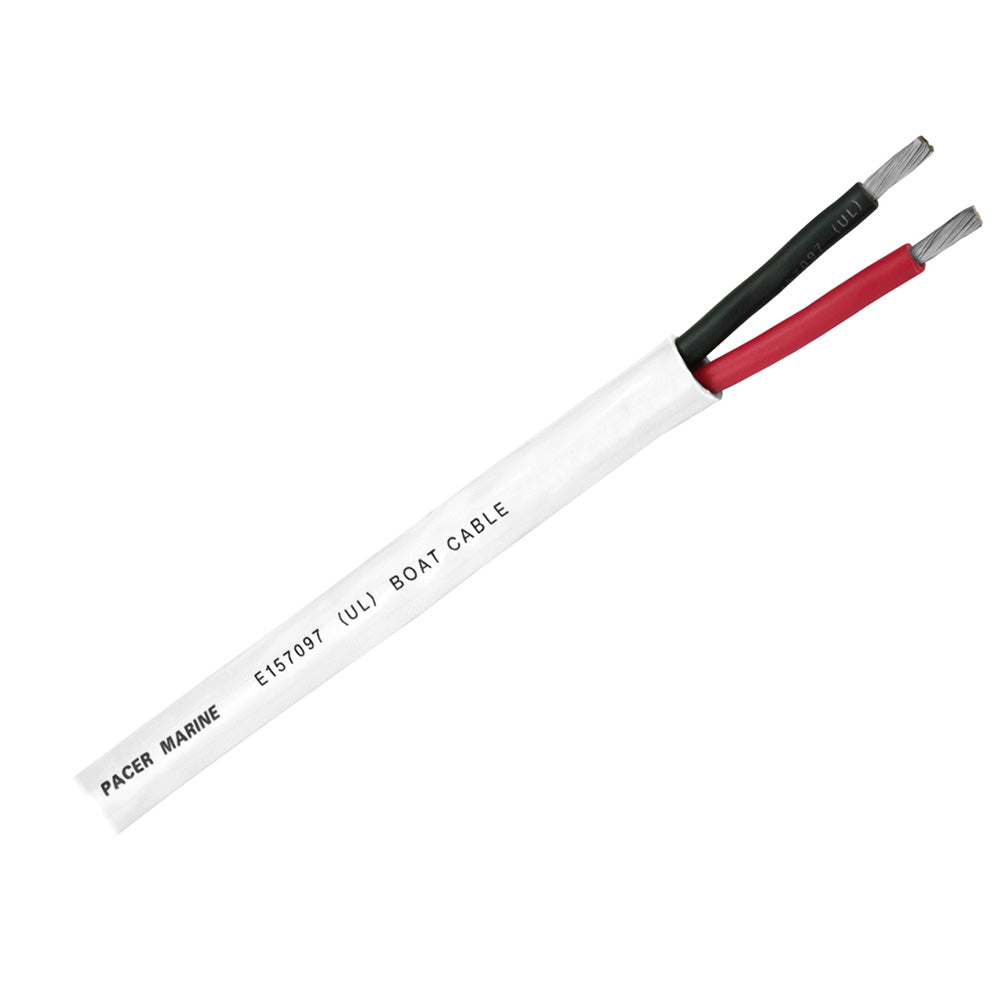 Pacer Duplex 2 Conductor Cable - 500' - 14/2 AWG - Round Cable - Red, Black