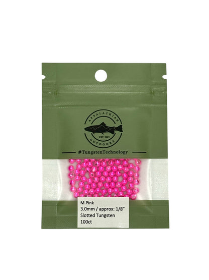 Appalachian Outdoors Slotted Tungsten Beads 100 Pack