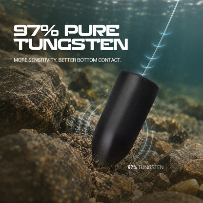 Reaction Tackle Tungsten Worm Weights / Bullet Shaped Sinkers